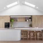 Custom Joinery, Custom Cabinetry Kitchen and Island Bench with Gable Roof